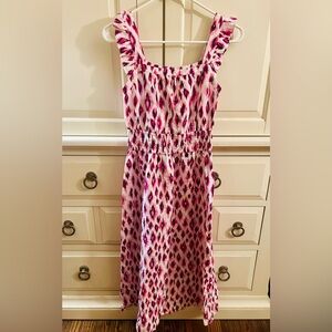 LOFT Pink Patterned Dress